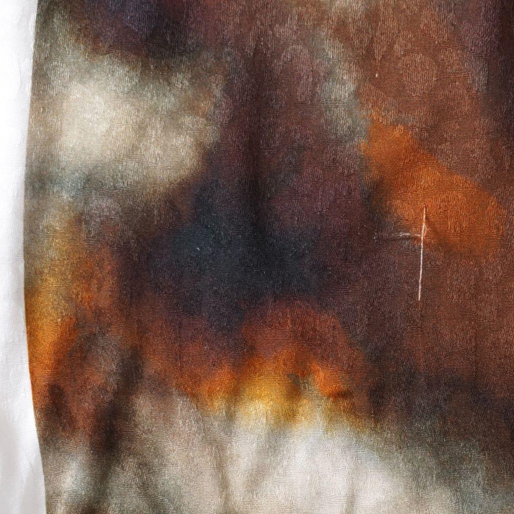 Viskose Druck Leo Jacquard Tie-Dye braun B-Quali